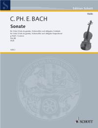 Bach Cpe Sonata G Min Viola Sheet Music Songbook