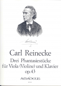 Reinecke Phantasiestucke (3) Op43 Viola Sheet Music Songbook