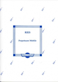 Ries Perpetuum Mobile Viola & Piano Sheet Music Songbook