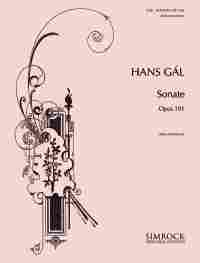Gal Sonata Op101 A Viola & Piano Sheet Music Songbook
