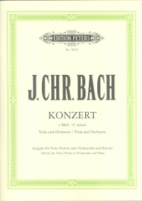 Bach Concerto Cmin Viola & Piano Sheet Music Songbook