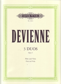 Devienne 3 Duos Op5 Viola & Flute Sheet Music Songbook
