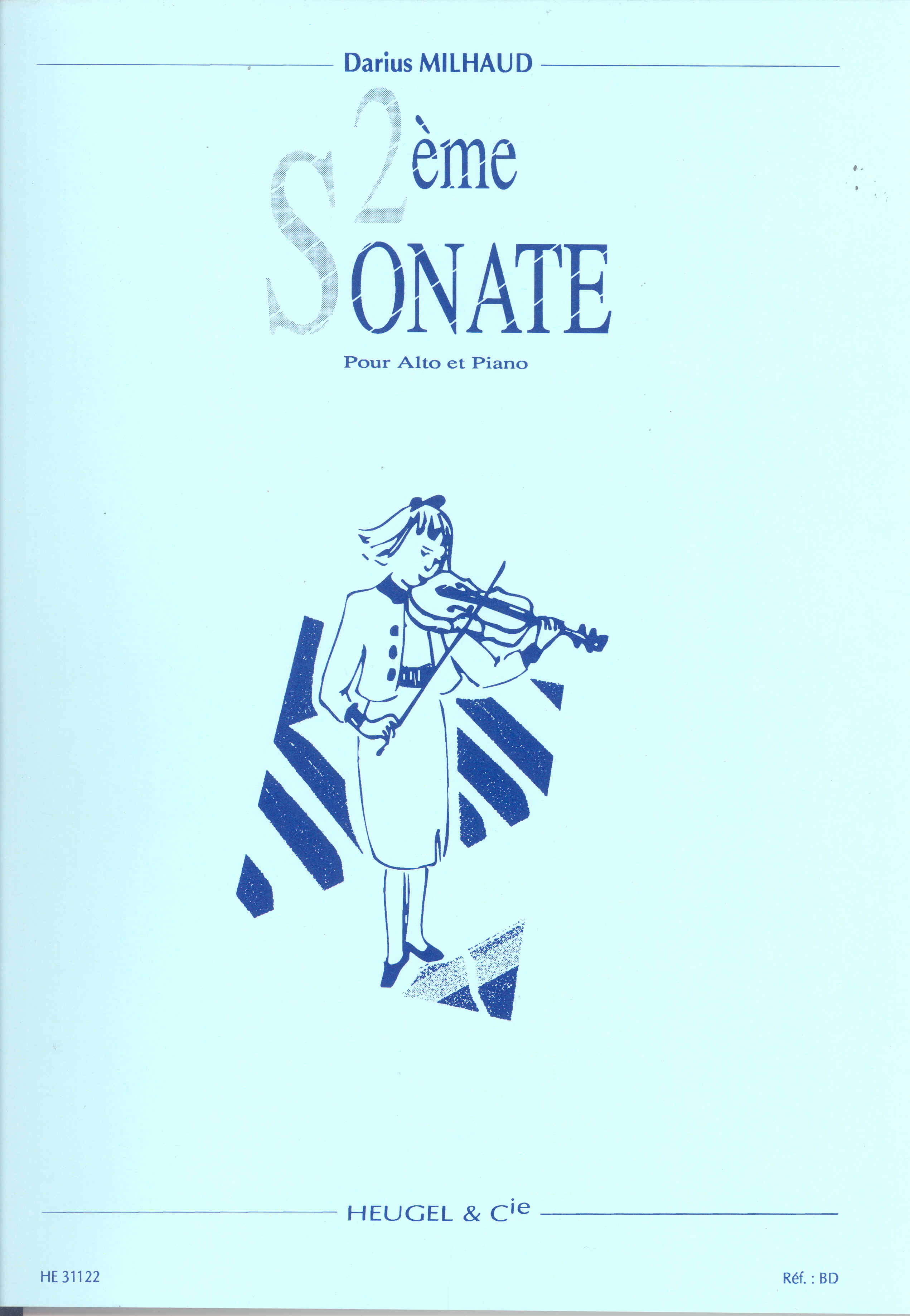 Milhaud Sonata No 2 Op244  Viola & Piano Sheet Music Songbook