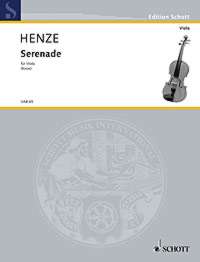 Henze Serenade Viola & Piano Sheet Music Songbook