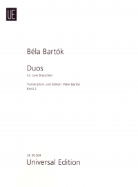 Bartok Duets Vol 2 2 Violas Sheet Music Songbook