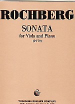 Rochberg Sonata For Viola & Piano Sheet Music Songbook