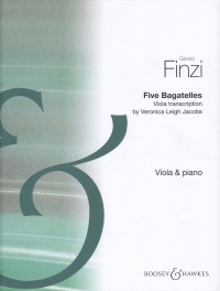Finzi Bagatelles (5) Leigh Jacobs Viola & Piano Sheet Music Songbook