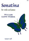 Webber Sonatina For Viola And Piano Sheet Music Songbook