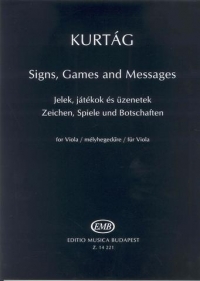 Kurtag Signs Games & Messages Viola Sheet Music Songbook