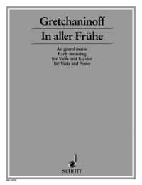 Gretchaninov In Aller Fruehe Viola Sheet Music Songbook