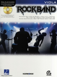 Rock Band Instrumental Play Along Viola Book & Cd Sheet Music Songbook
