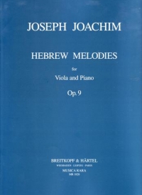 Joachim Hebrew Melodies Op 9 Viola & Piano Sheet Music Songbook