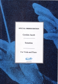 Jacob Sonatina For Viola & Piano Sheet Music Songbook