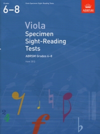 Viola Specimen Sight Reading Tests 2012 6-8 Abrsm Sheet Music Songbook