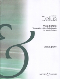Delius Viola Sonata Outram Viola & Piano Sheet Music Songbook