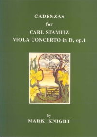 Cadenzas For Stamitz Viola Concerto D Op1 Knight Sheet Music Songbook