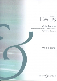Delius Violin Sonata 2 Transcribed Viola & Piano Sheet Music Songbook