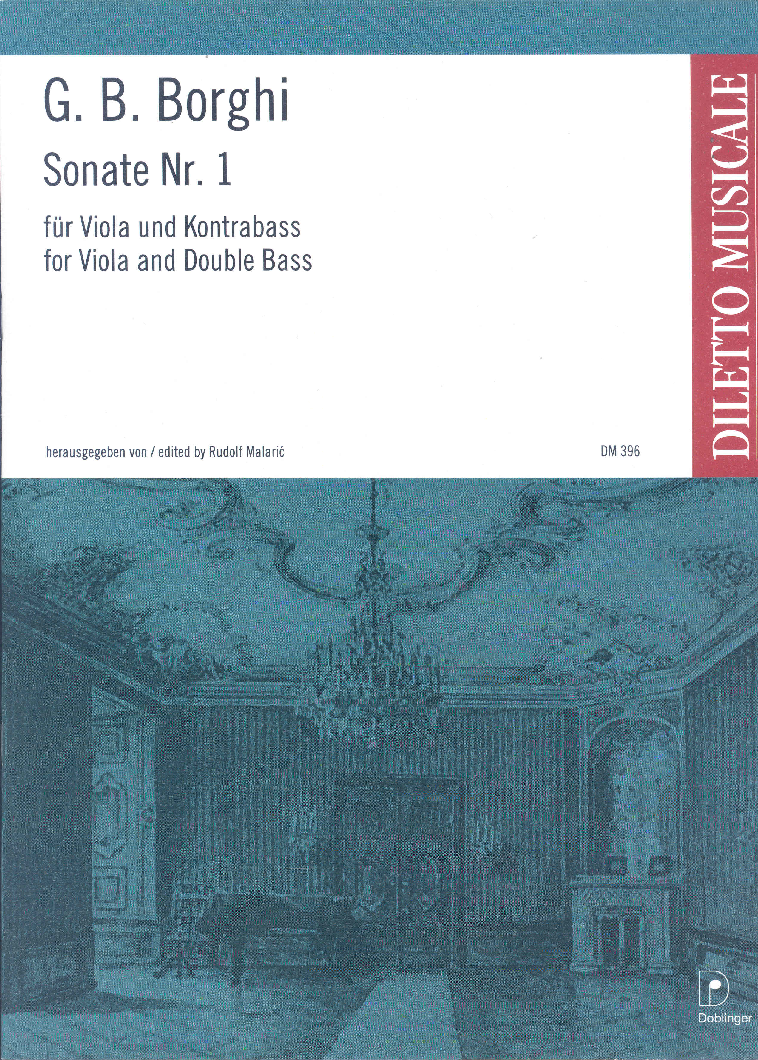 Borghi Sonata No 1 In D Major Viola & Double Bass Sheet Music Songbook