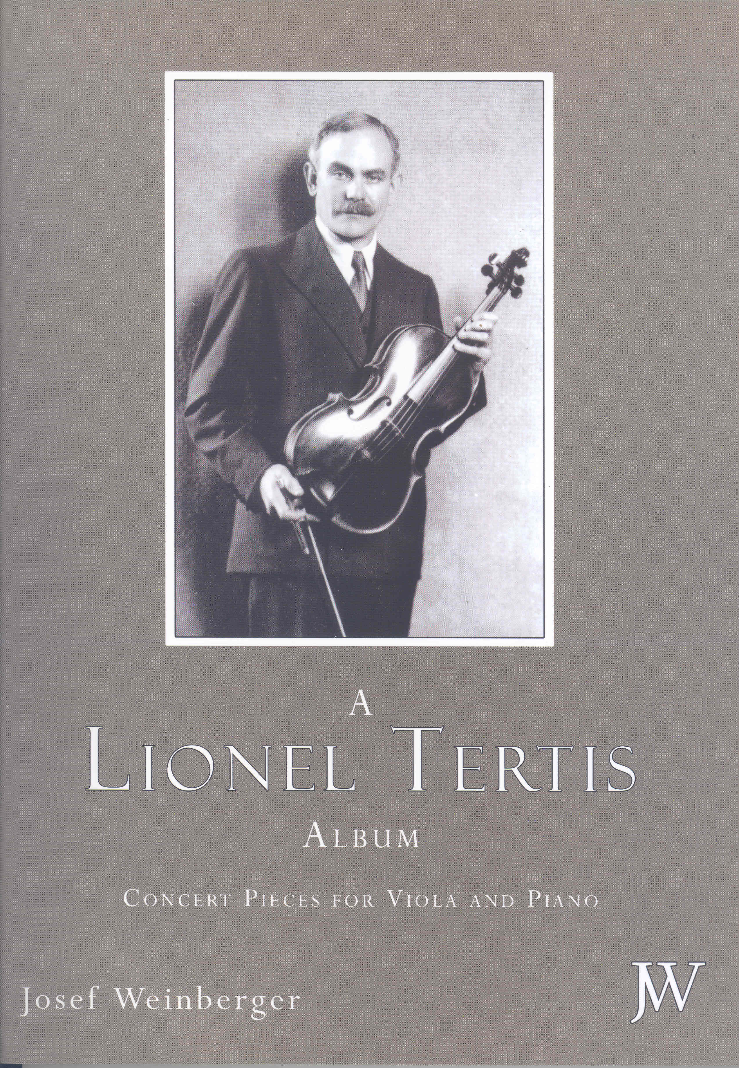 Lionel Tertis Album Viola & Piano Sheet Music Songbook