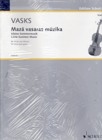 Vasks Masa Vasaras Muzika Viola & Piano Sheet Music Songbook