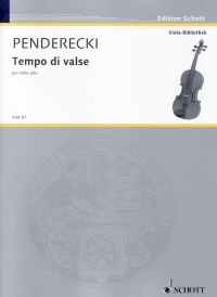 Penderecki Tempo Di Valse Viola Sheet Music Songbook