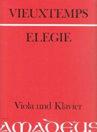 Vieuxtemps Elegie Op30 Pauler Viola & Piano Sheet Music Songbook