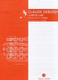 Debussy Clair De Lune Roelens Viola & Piano Sheet Music Songbook