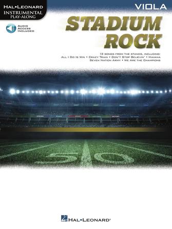 Stadium Rock For Viola Book + Online Sheet Music Songbook