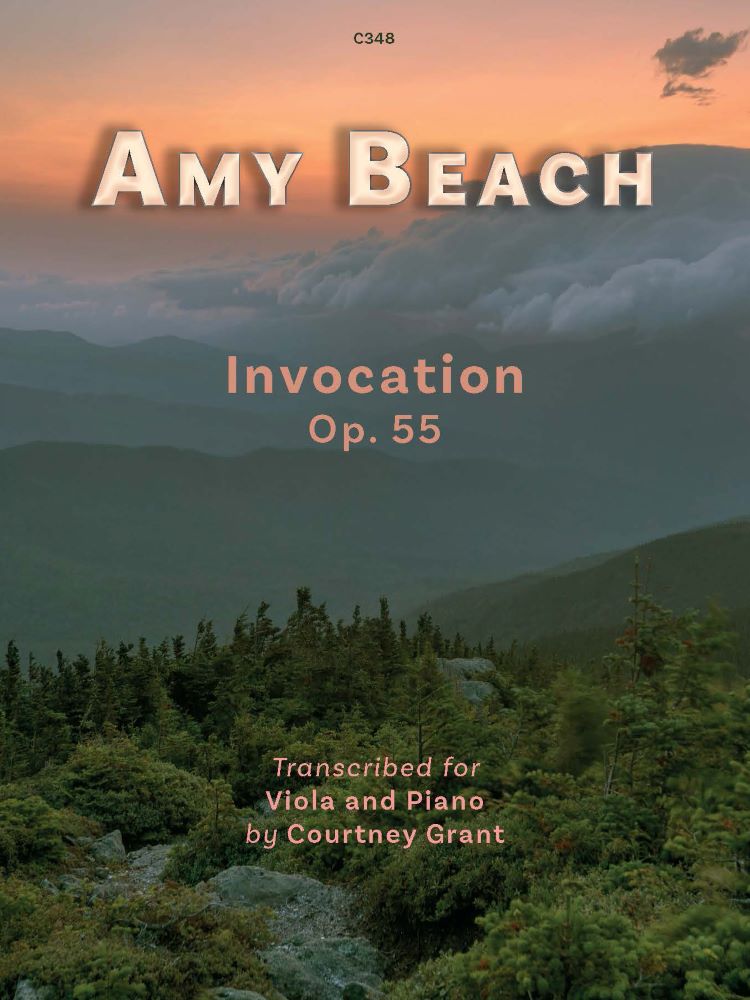 Beach Invocation Op55 Viola & Piano Sheet Music Songbook