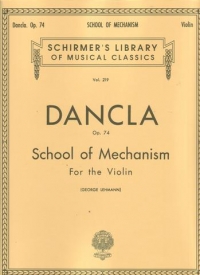 Dancla School Of Mechanism Op74 Violin Sheet Music Songbook