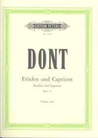 Dont Studies & Caprices (18) Op35 Violin Sheet Music Songbook