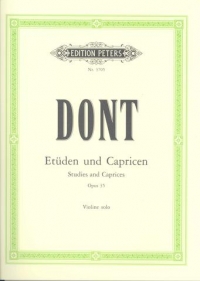 Dont Studies & Caprices (18) Op35 Violin Sheet Music Songbook