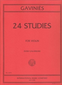 Gavinies 24 Studies Violin Sheet Music Songbook