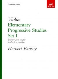 Kinsey Elementary Progressive Studies Set1 Violin Sheet Music Songbook