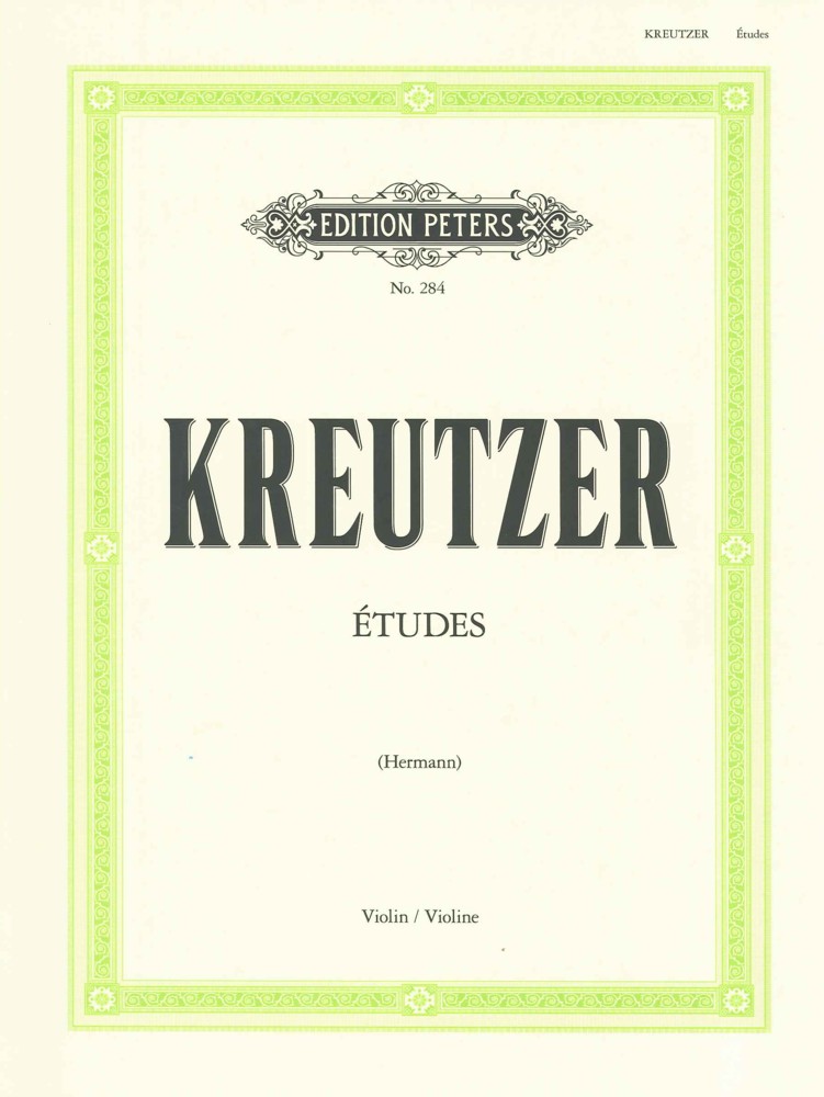 Kreutzer Studies Or Caprices (42) Hermann Violin Sheet Music Songbook