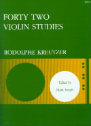 Kreutzer 42 Studies Violin Sheet Music Songbook