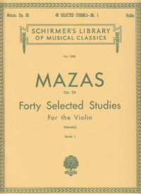 Mazas Studies Book 1 Op36 Violin Sheet Music Songbook