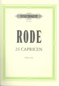 Rode 24 Caprices Violin Sheet Music Songbook