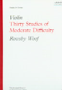 Woof 30 Studies Of Moderate Difficulty Violin Sheet Music Songbook