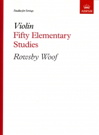 Woof 50 Elementary Studies Violin Sheet Music Songbook