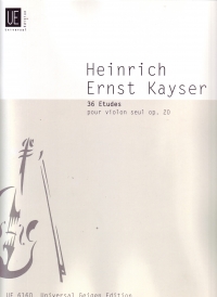 Kayser 36 Studies Op 20 (ed Jacobsen) Violin Sheet Music Songbook