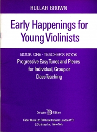 Early Happenings For Young Violinists Bk 1 Teacher Sheet Music Songbook