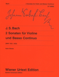 Bach Sonatas (2) Bwv1021 G Bwv1023 Emin Violin Sheet Music Songbook