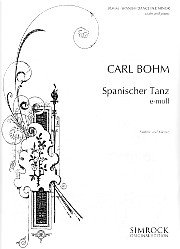 Bohm Spanish Dance Emin Tone Sketch Violin & Piano Sheet Music Songbook