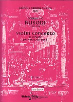 Busoni Concerto Op35a D Violin Sheet Music Songbook
