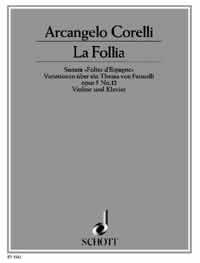 Corelli La Folia Leonard/marteau Violin Sheet Music Songbook