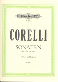 Corelli Sonatas Book 1 Op5/1/4/8 Violin Sheet Music Songbook