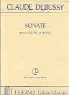 Debussy Sonata Gmin Violin & Piano Sheet Music Songbook