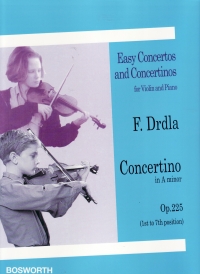 Drdla Concertino Op225 Amin Violin Sheet Music Songbook