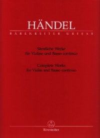 Handel Complete Works Violin & Piano Hinnenthal Sheet Music Songbook
